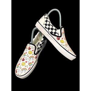 Vans by Amirah Kassem Flour Shop (Old Skool) White Skate Shoes Womens Size 7